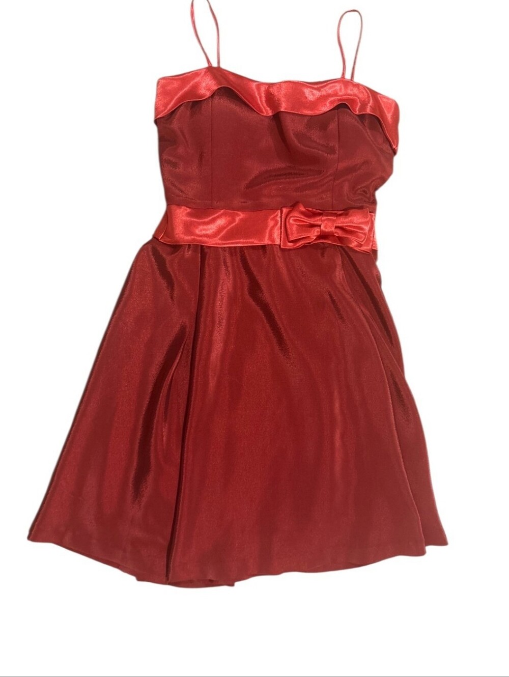 Mini Fit&Flare Satin Dress Size S